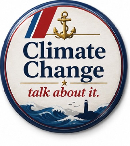 Climate Change — Talk About It button